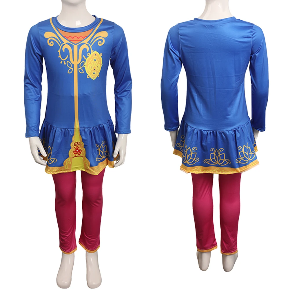 Fantasia Mira Cosplay niñas vestido pantalones dibujos animados real de Detective Disfraz disfraz 6 a 14 años Halloween carnaval fiesta tela