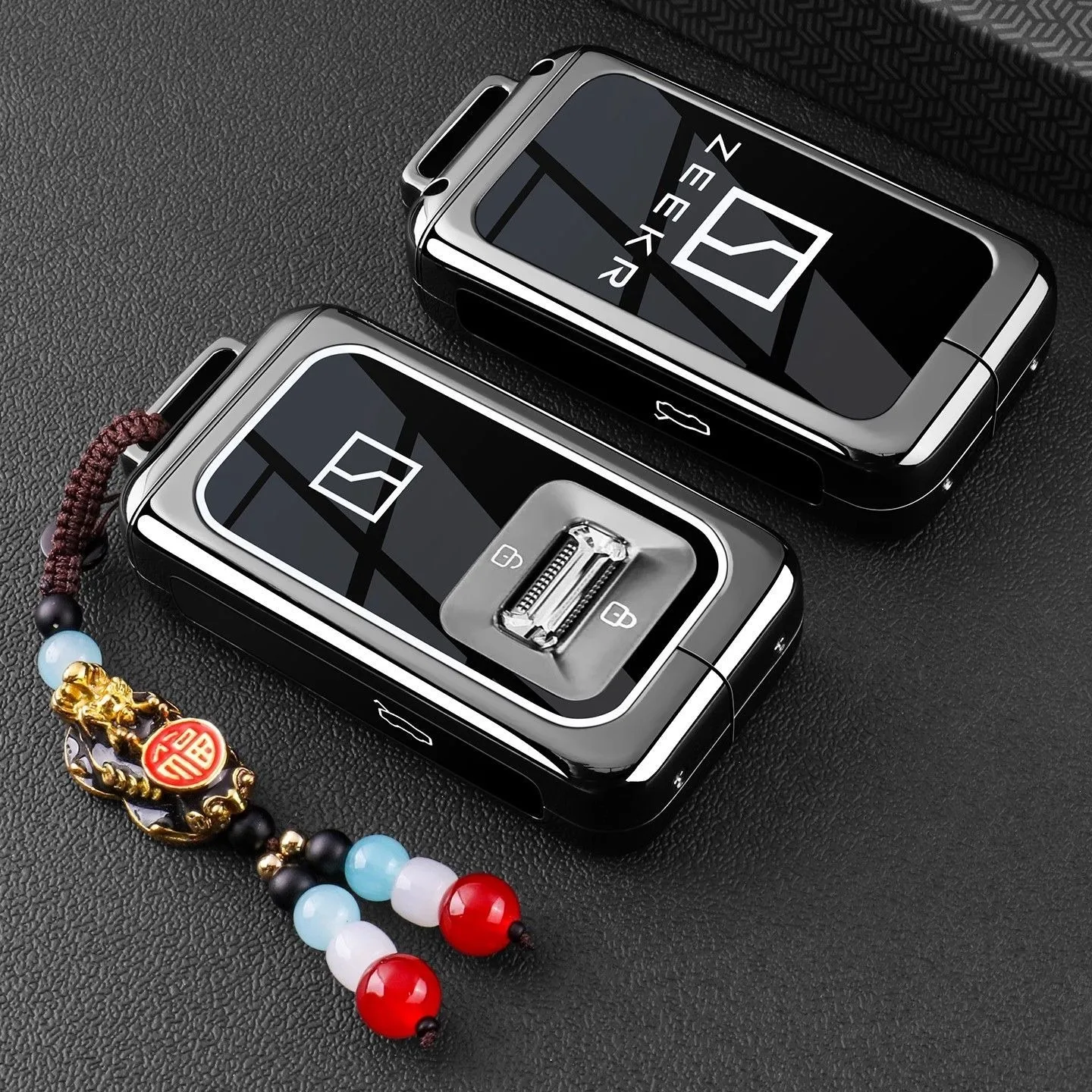 Zinc Alloy Car Key Case Fob A Zeekr 9X Ultra Max 2025 2026 Keychain Remote Protection Cover Shell Housing Holder Accessories e