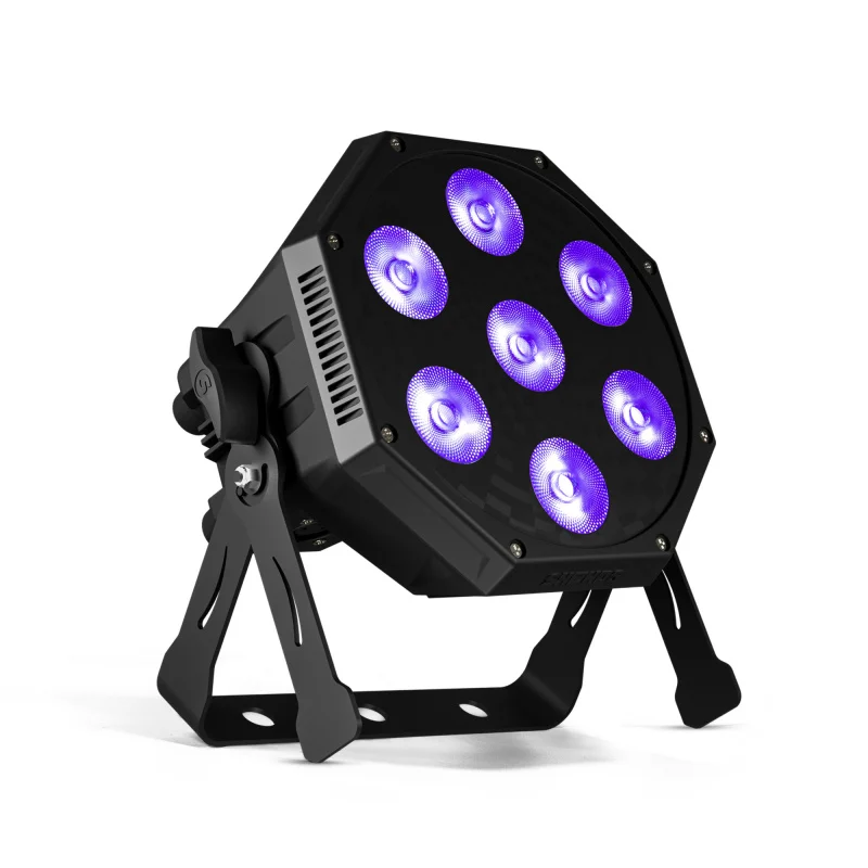 

Высококачественное светодиодное освещение GlamoPar 7x12W RGBWA+UV для KTV и свадеб