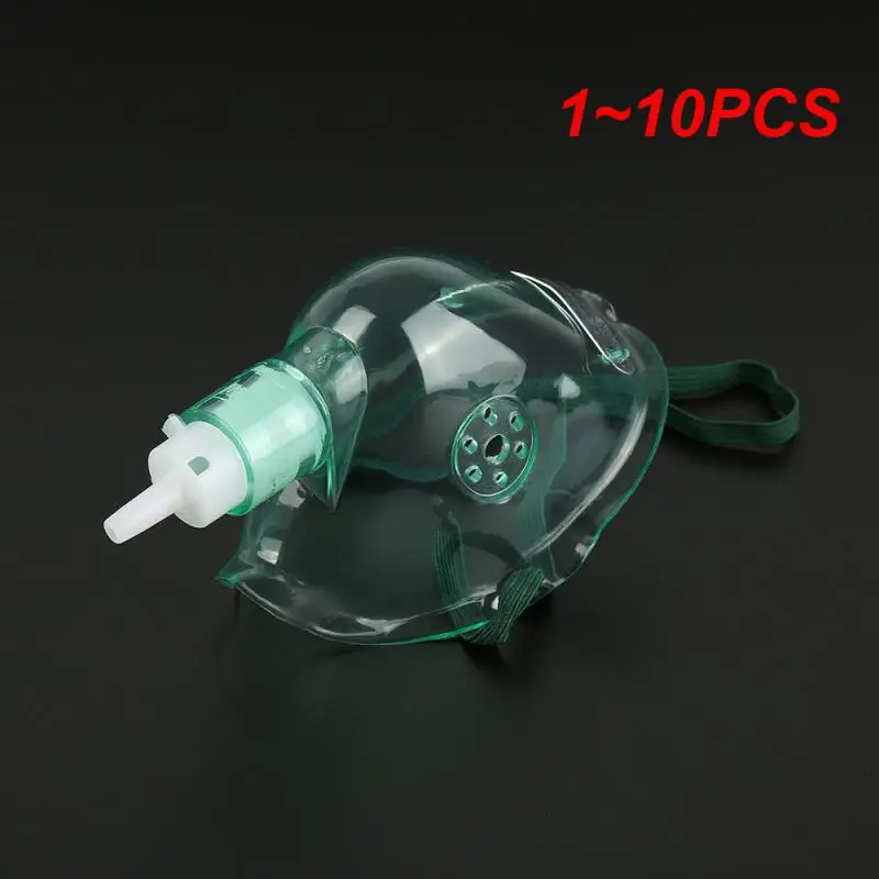 1~10PCS New Adult Oxygen Mask With 1.9m Tubing Protector Face Mask Health Clear Nose Clip Comfortable