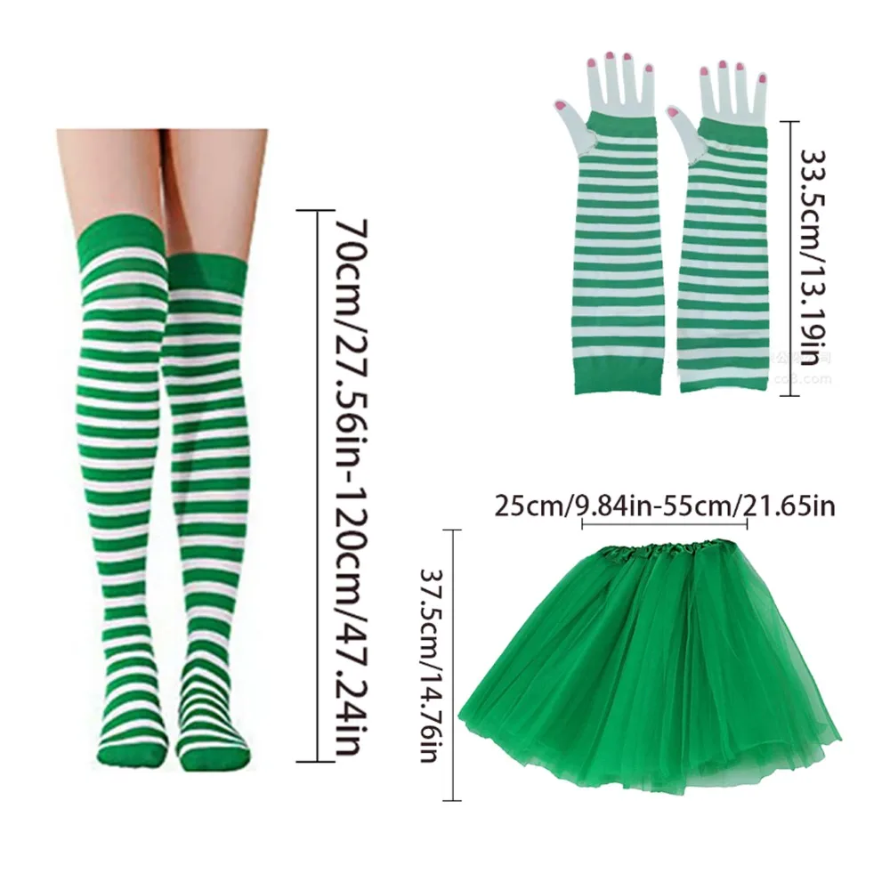 PESENAR 여성 의상 액세서리 투투 세트 머리띠 포함 80년대 할로윈 크리스마스 파티 소녀용