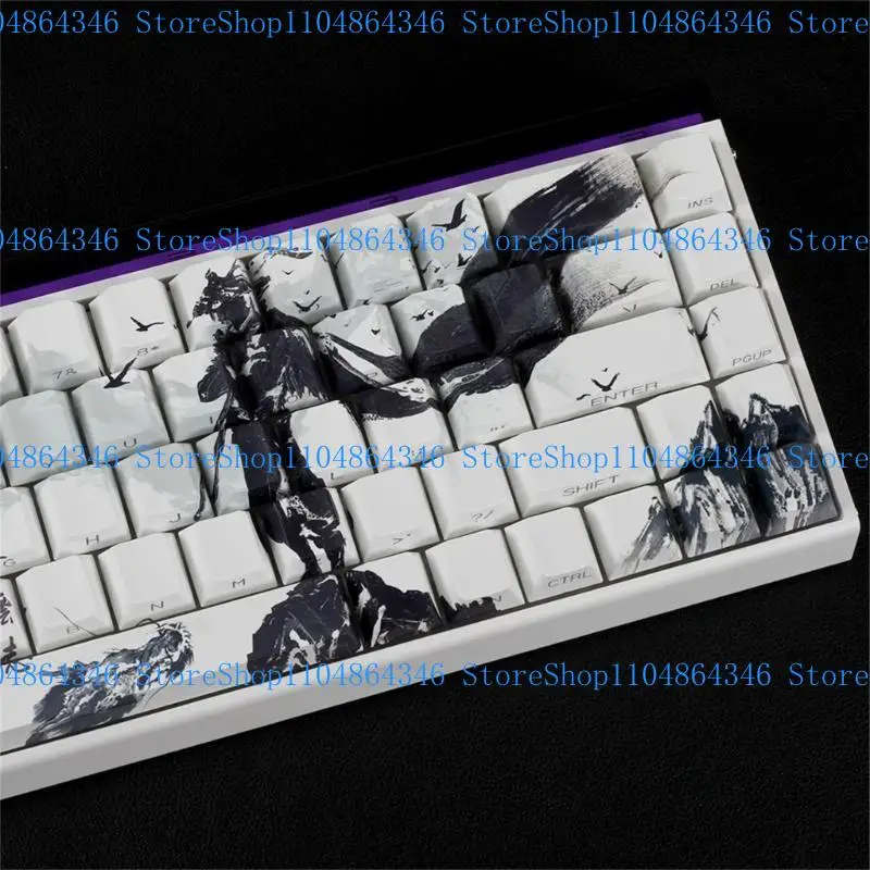 5ASD 60% 68% Mechanische toetsenborden KeyCaps PBT legendes Chusen Art ANSI s compatibel