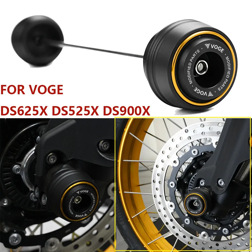 

For Voge DS625X DS525X DS900X 625 525 900 DSX DSX625 DSX900 2025 2023 2024 Motorcycle Front Wheel Axle Sliders Crash Protector