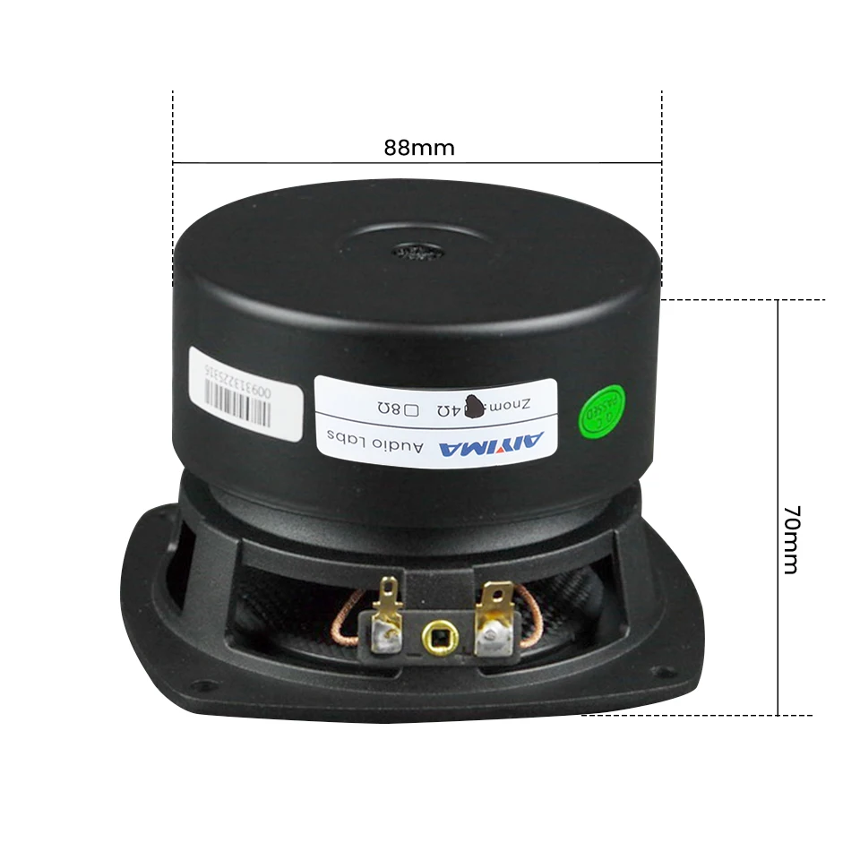 AIYIMA 1 Stück 4 Zoll Subwoofer Lautsprecher 4 8 Ohm 80W HiFi-Lautsprecher Audio Glasfaser-Membran Niederfrequenz Heimkino-Lautsprecher – Detail 12
