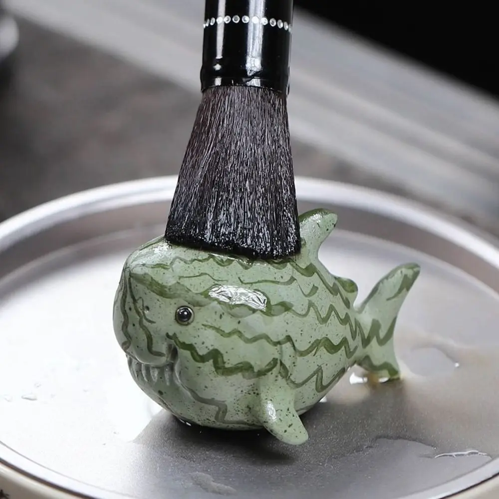 

Tea Ceremony Accessories Purple Sand Shark Tea Pet Cute Exquisite Tea Statue Handmade Tea Play Figurine Toy Home