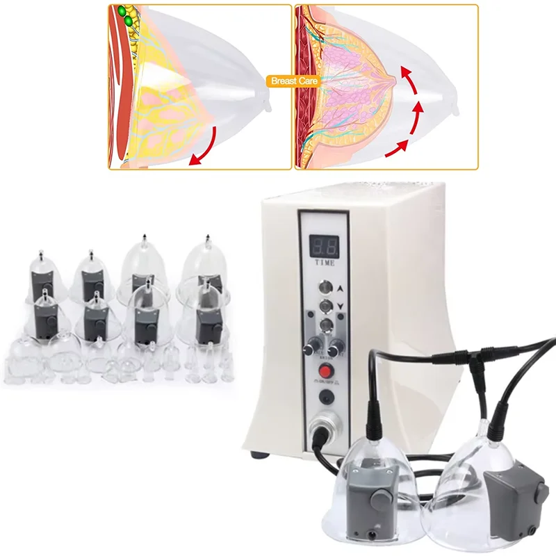유방 확대 진공 치료 이완 치료 엉덩이 진공 리프트 기계, 엉덩이 컵 리프트 업 유방 펌프 마사지기