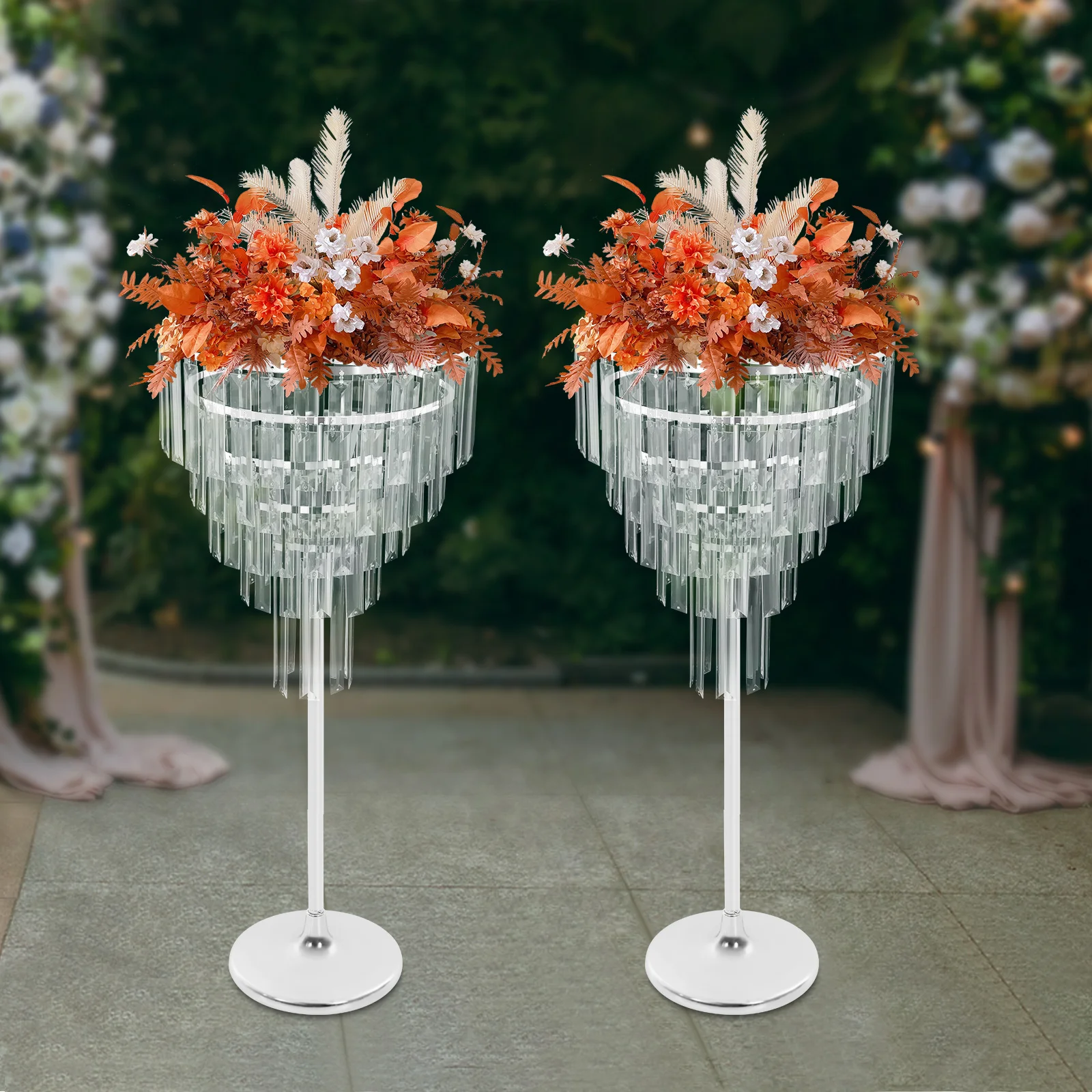 

2PCS Flower Holders 5 Tier Wedding Flower Stand Decoration