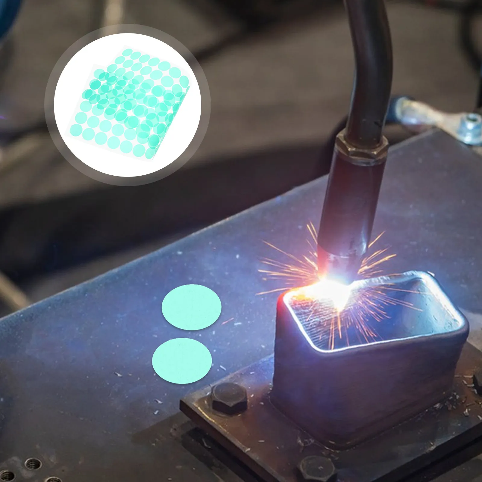 1000pcs-high-temperature-masking-tape-08-inch-green-adhesive-discs-for-protection-die-cut-shapes-residue