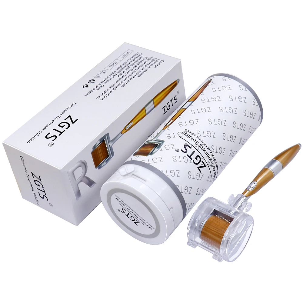 

ZGTS 192 Derma Roller Titanium Micro Needles System Derma Roller Mesotherapy Hair-loss Scar Stretch Mark Removal Cellulite Treat