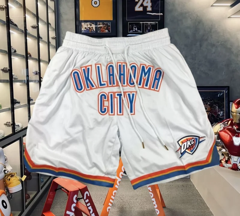 

Summer Hot Shorts NBA Thunder Team Quick Drying Breathable Comfortable Sports Basketball Pants Loose Sports Moto 2025 New