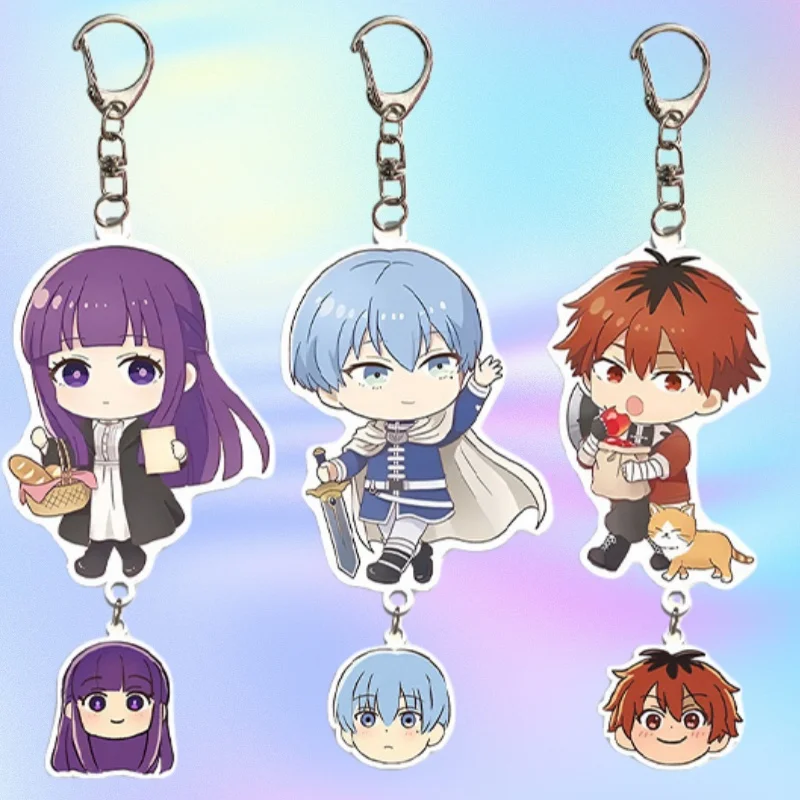 

9cmAnime Cartoons Acrylic Keychain Chain for Frieren: Beyond Journey's End Fern Himmel Stark Backpack Decoration Acrylic Pendant