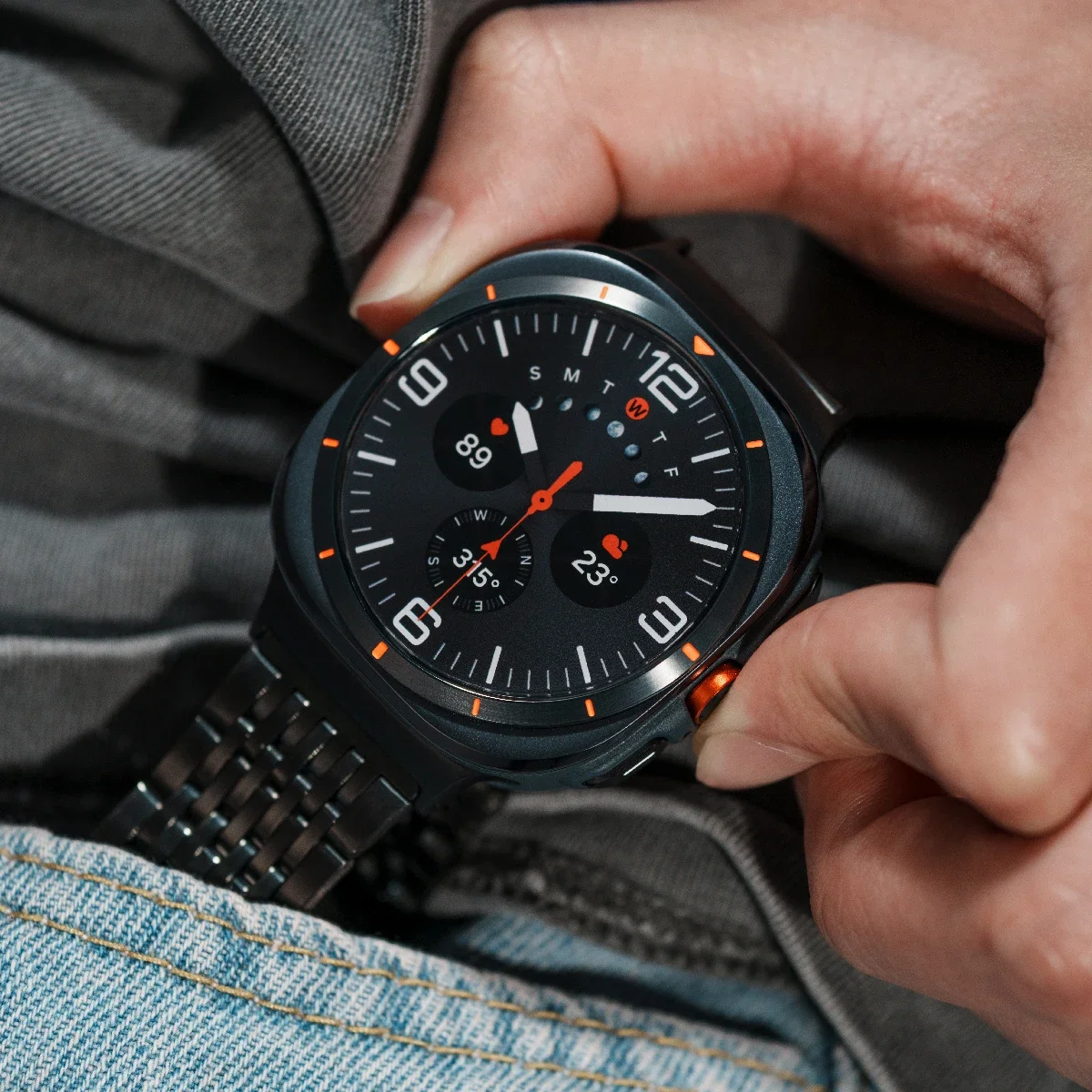 Ремешок из нержавеющей стали для Samsung Galaxy Watch 7 Ultra, металлический браслет для Galaxy Watch 7 Ultra 47 мм