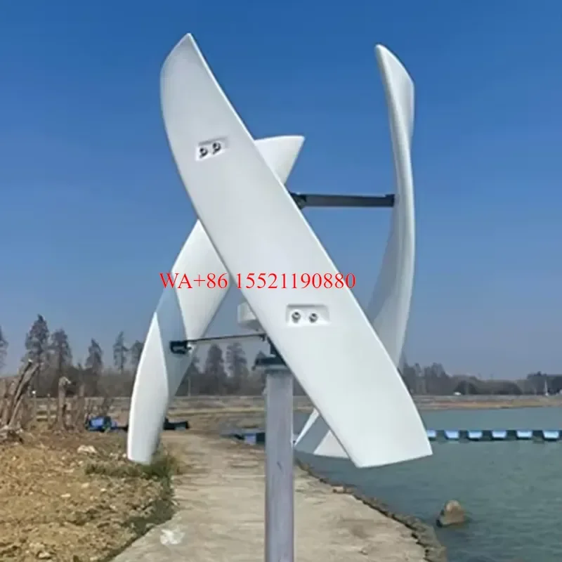 WMWMNU Customizable Vertical Wind Turbine Generator Set 300W to 200kW Optional Low Wind Speed Start Renewable Energy System