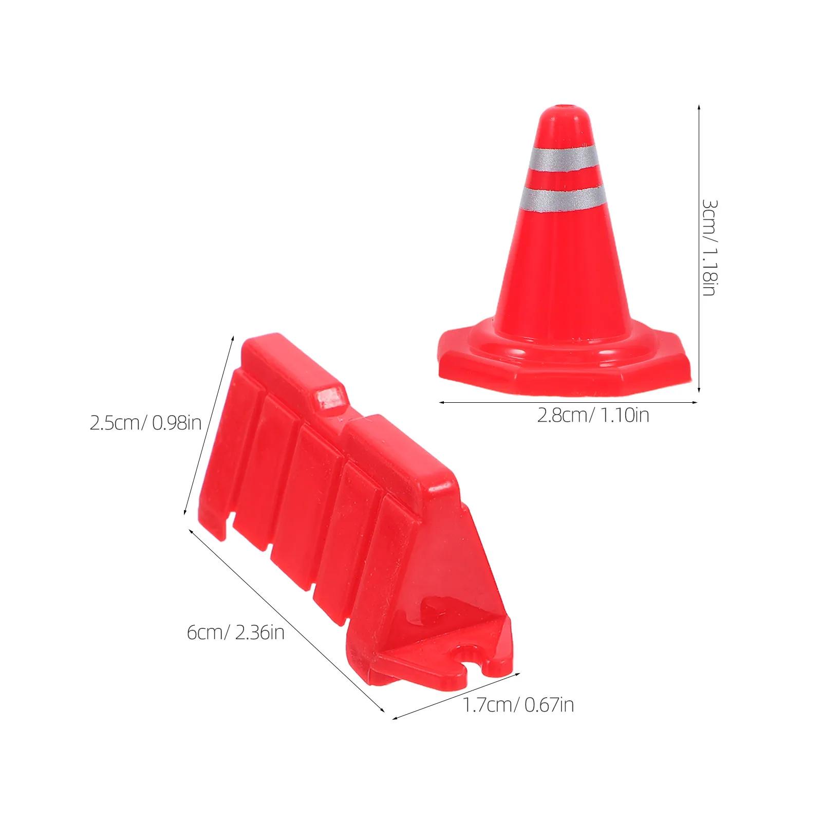 40pcs Mini Sand Table Parking Scene Set – Road Safety Cones, Traffic Signs & Barricades for Kids Educational Play