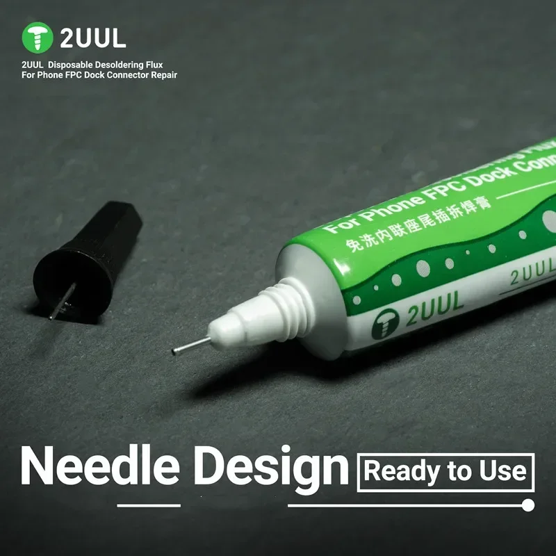 

2UUL SC97 Disposable Desoldering Flux for Phone FPC Dock Connector Motherboard Circuit Repair 15ML No-Cleaning Welding Paste