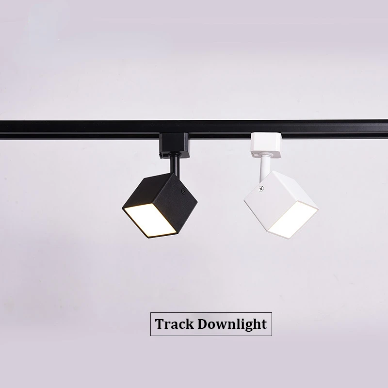LED Track Light Ceiling Spot Led Ceiling Lamp for Living Room Kitchen Line Lighting Rail Systems Spotlight Set