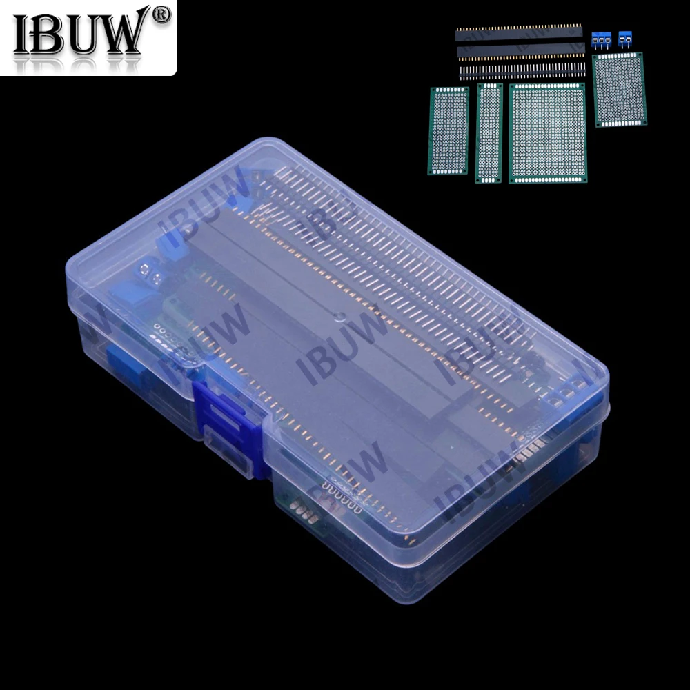 85PCS 5X7CM 6X8CM KF301 Circuit Board Single-Row Pin Single-Row Socket Kit, DoubleSided Board Set 2X8CM 3X7CM 4X6CM 1x40P