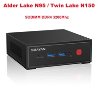 SZBOX N2 MINI PC  Alder Lake N95 / Twin Lake N150 DDR4 M.2 SSD 4K@60Hz RJ45 1000M Desk Office Mini Pc