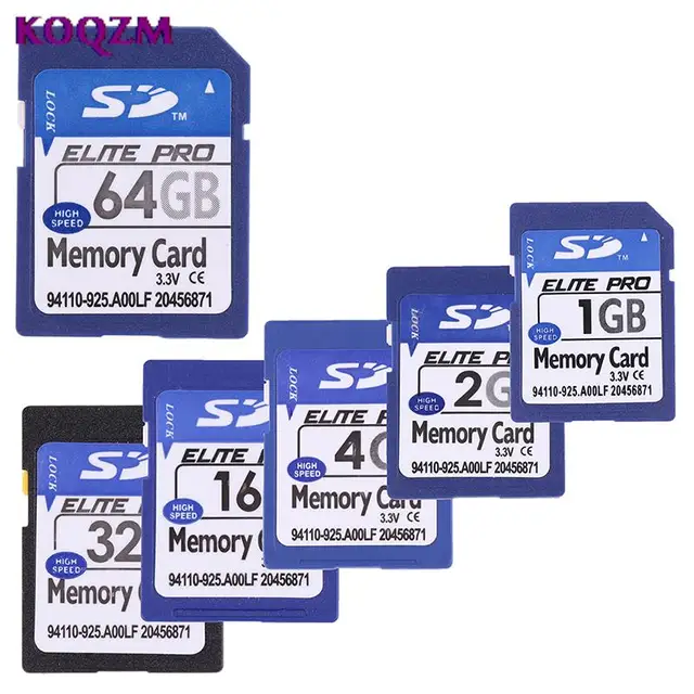 Karta SD 1GB 2GB 4GB 8GB 16GB 32GB 64GB bezpieczne karta pamięci Flash cyfrowe