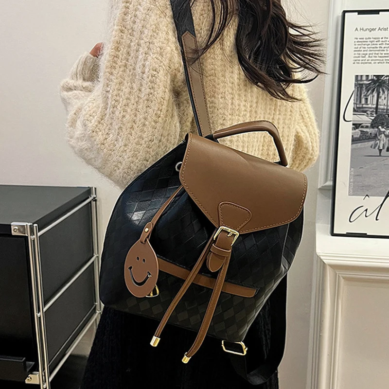 New large-capacity backpack, trendy European and American style shoulder bag mother-daughter backpack, casual travel bag