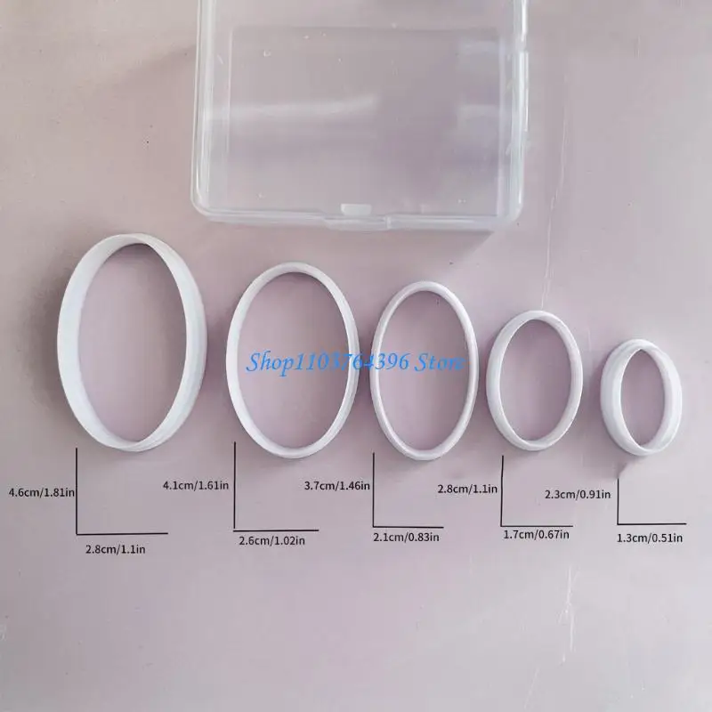 

G7NC Handmade Clay Jewelry Cutter Geometric Earring Molds Set Clay Earring Mold