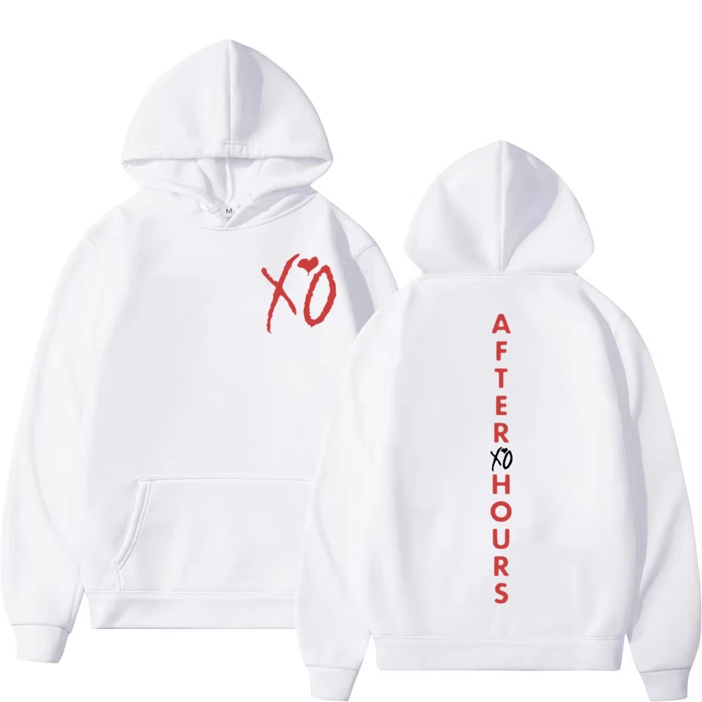 The Weeknd XO Music Album Print Hoodie Men Women Streetwear Fashion Oversized Pullover Hip Hop Vintage 2025 Hooded Sweatshirt