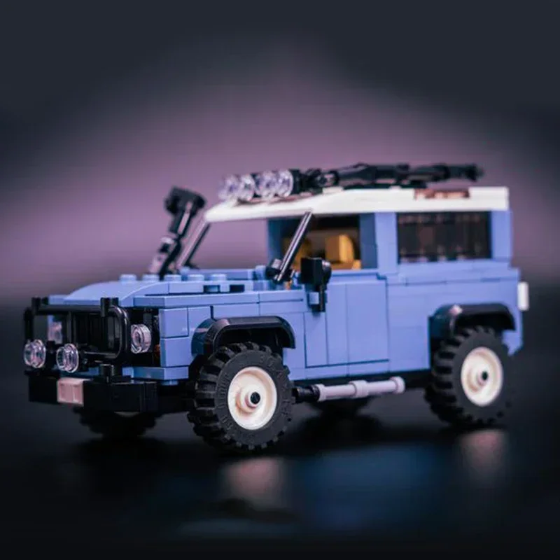 Modelo de carro urbano moc tijolos de construção clássico veículo off-road defender 90 tecnologia blocos presentes brinquedos de natal conjuntos diy montagem