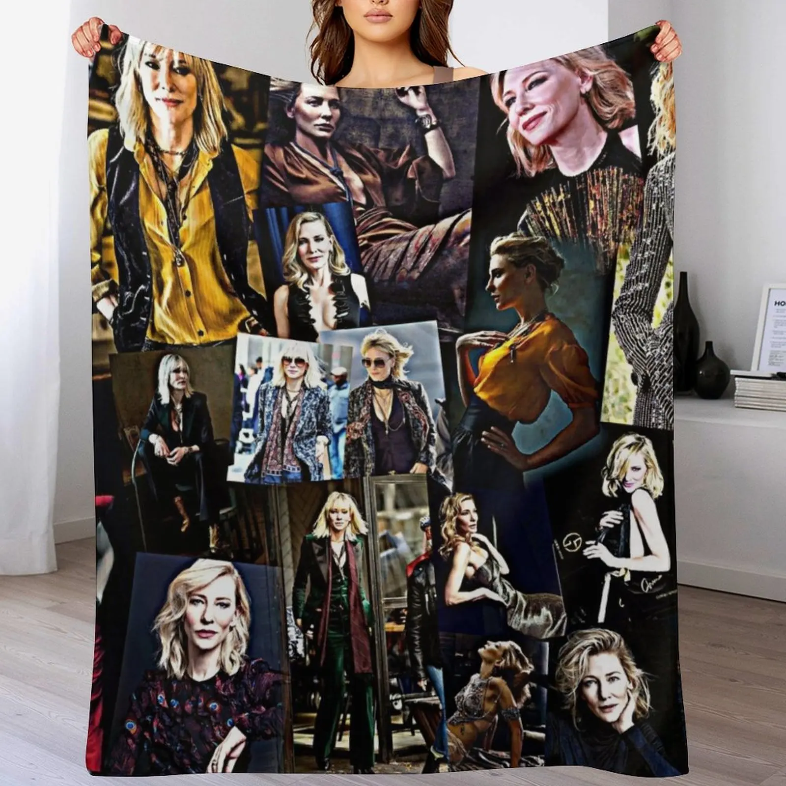 

lou miller Throw Blanket Decoratives Hair Furrys warm for winter Blankets
