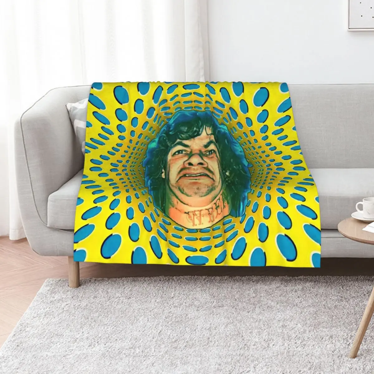 Dean Ween Guitar Face Throw Blanket Beach Soft Beds Luxury Throw for winter bed plaid Thermals For Travel Blankets