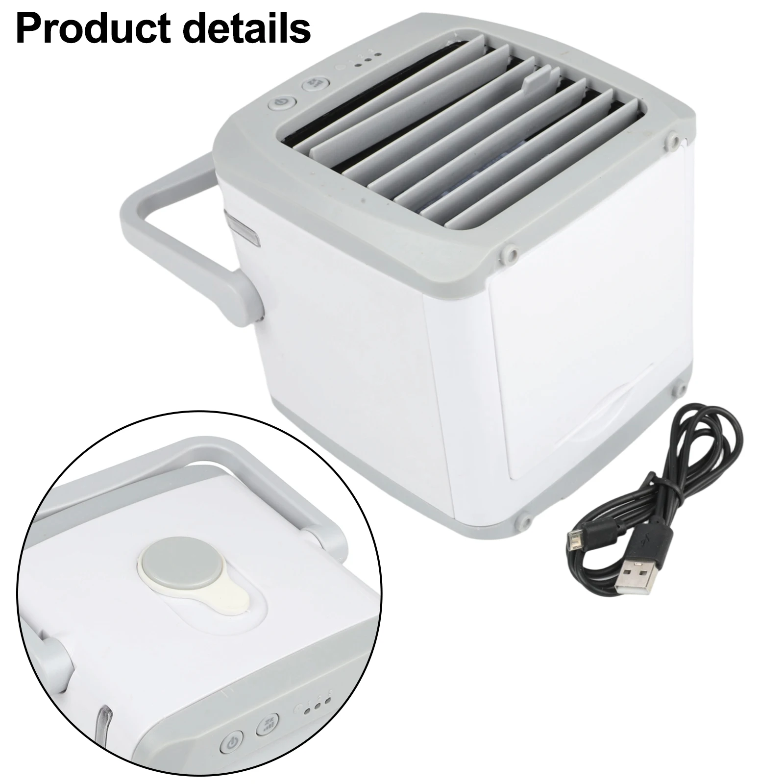 Mini Cooling System Compact Cooling Device Home Office Adjustable Airflow Intensity Easy To Maintain For Hot Days