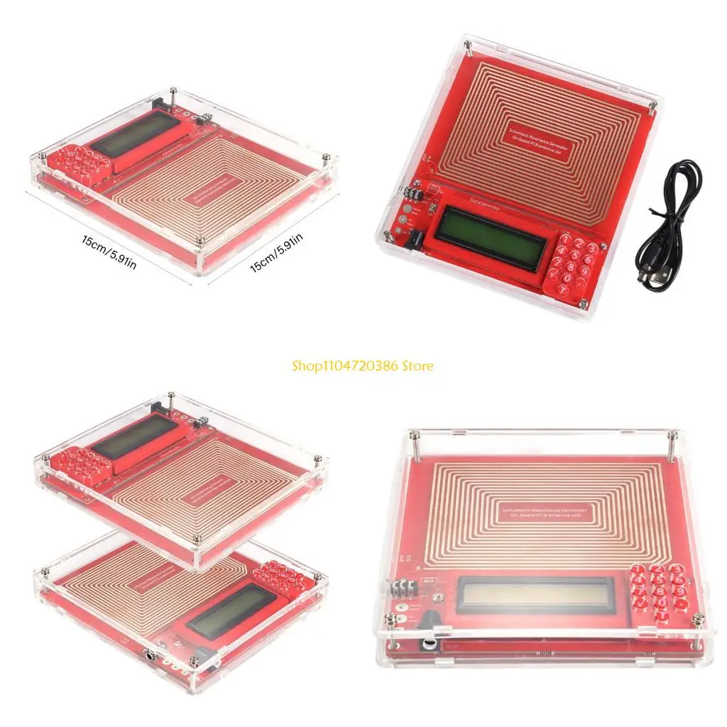 مولد الموجي K0EA القابل للتخصيص مع مراقبة التردد في الوقت الحقيقي مخرج قاعدة ثابت 7.83 هرتز لتقليل التوتر