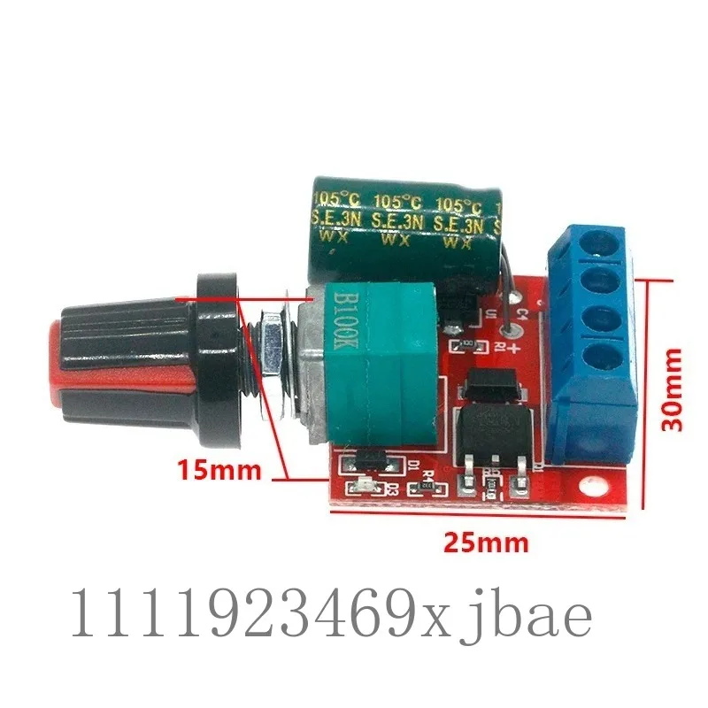 5A PWM Speed Control Circuit Board, Wide Voltage 5V To 35V Dual Purpose DC Motor Governor & LED Dimmer Switch
