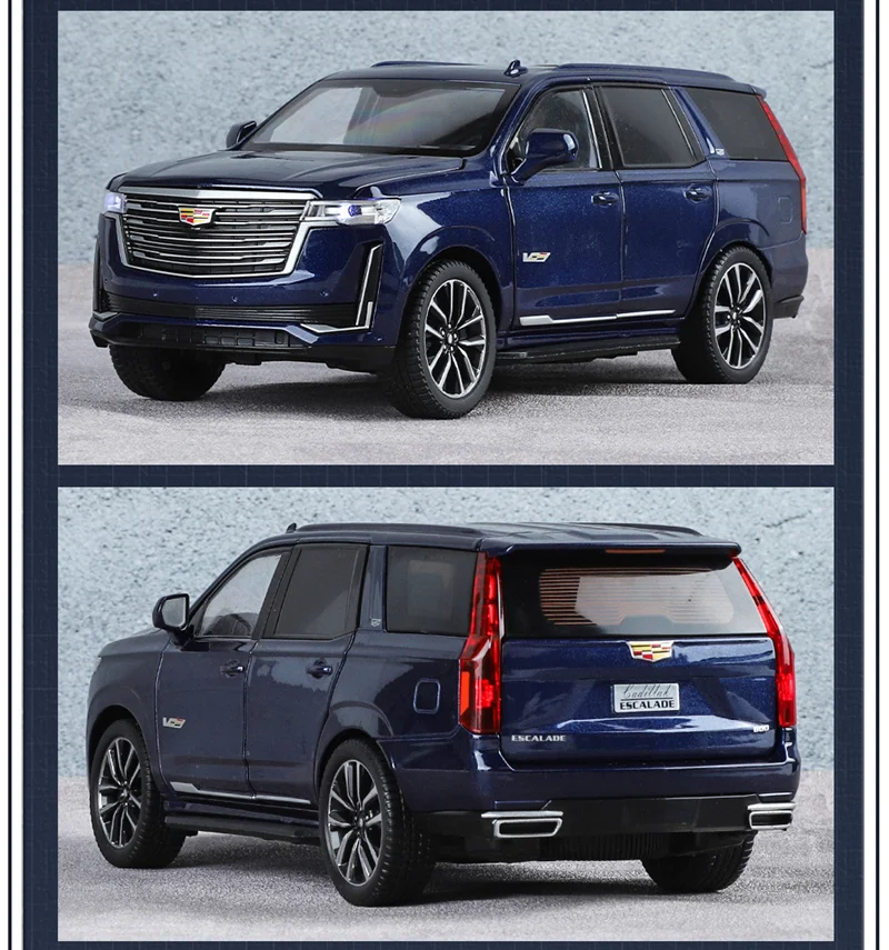 1/24 Cadillac Escalade SUV Luxus-Automodell aus Legierung, Druckguss-Metall Geländewagen-Modell mit Sound und Licht, Kinderspielzeug-Geschenk – Detail 15