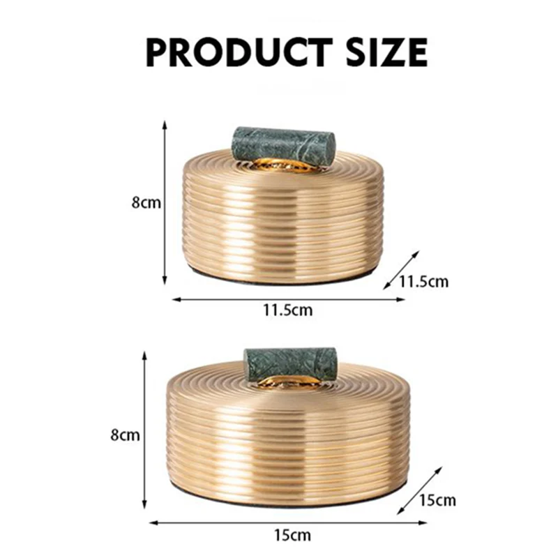 صندوق مجوهرات معدني أقراط مستديرة صناديق تخزين خاتم المرأة مجوهرات منظم صندوق عرض فاخر سطح المكتب زينة زخرفية #6