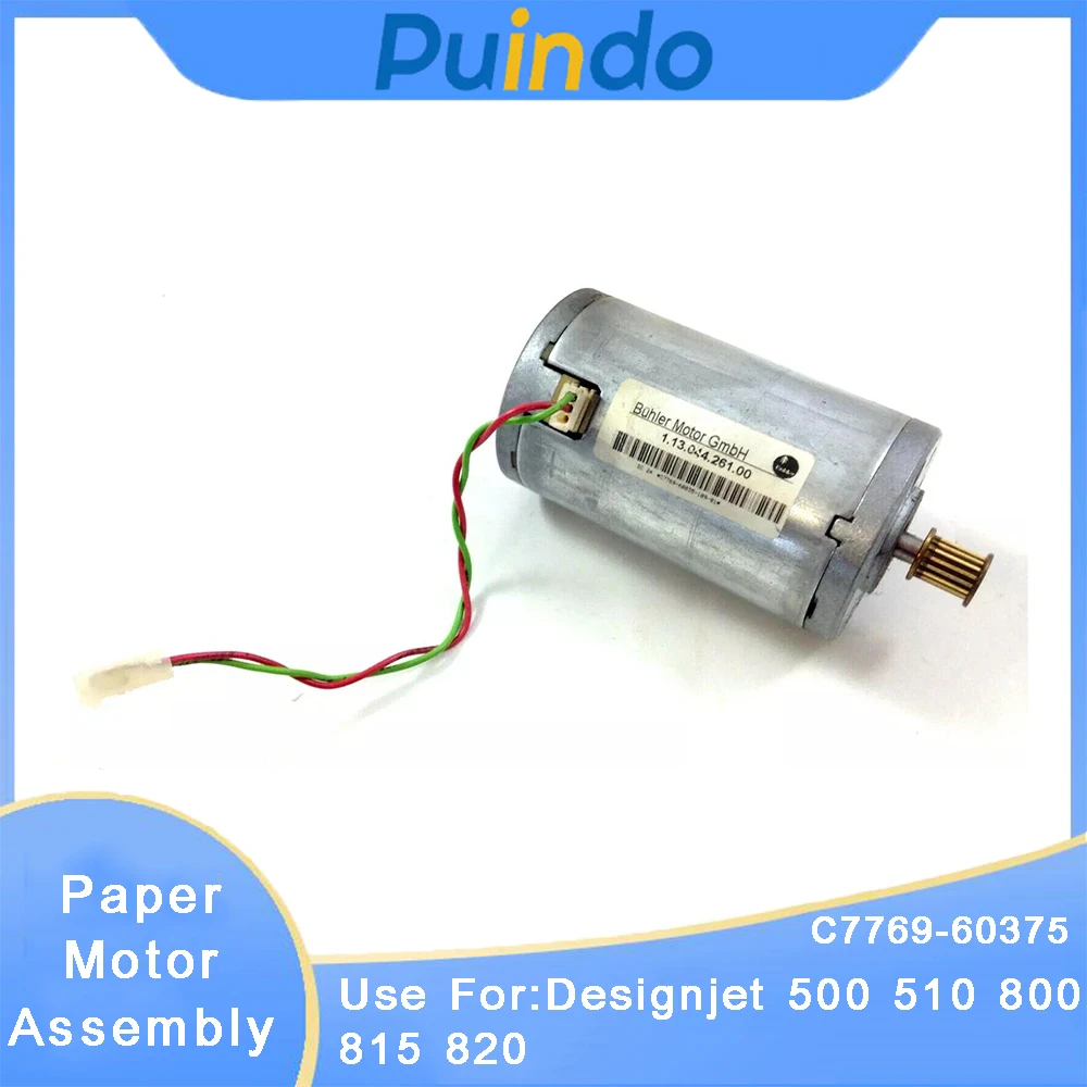 

Новый двигатель для бумаги C7769-60375 C7769-60377 в сборе для HP Designjet 500 510 800 815 820 X-ось Y-ось