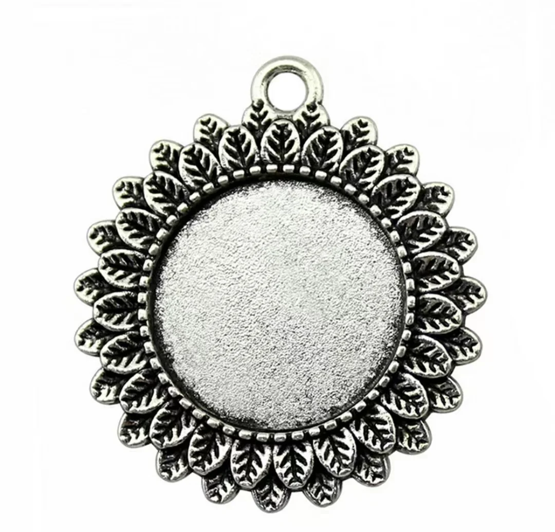 

6pcs internal diameter 20mm Zinc alloy metal tibetan silver,antiqued bronze plated cabochon setting T0428 for jewelry making