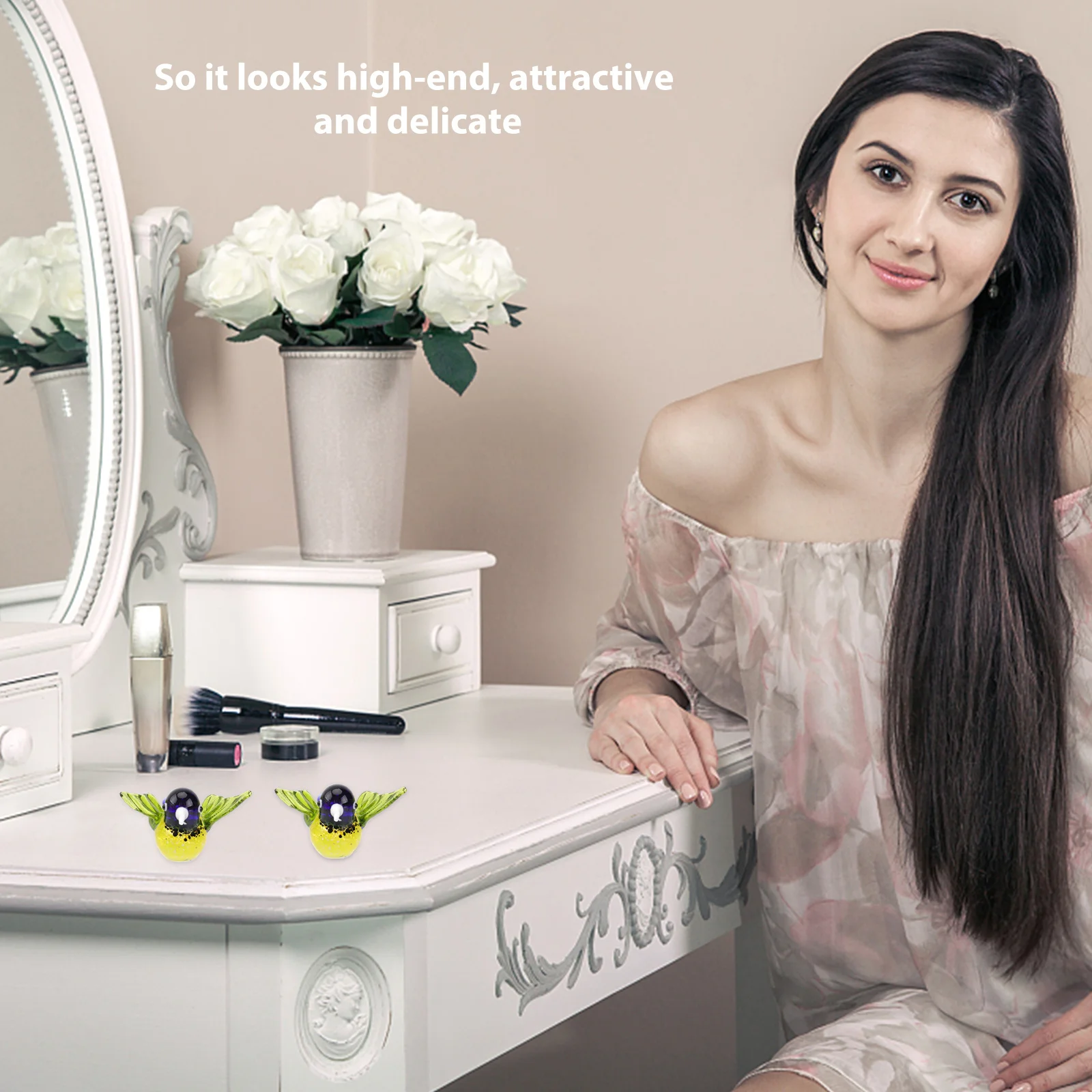 

2Pcs Hummingbird Adornment Special Gift Mothers Friends Teachers Indoor Outdoor Use Hummingbird Decor Flying Bird Pendant