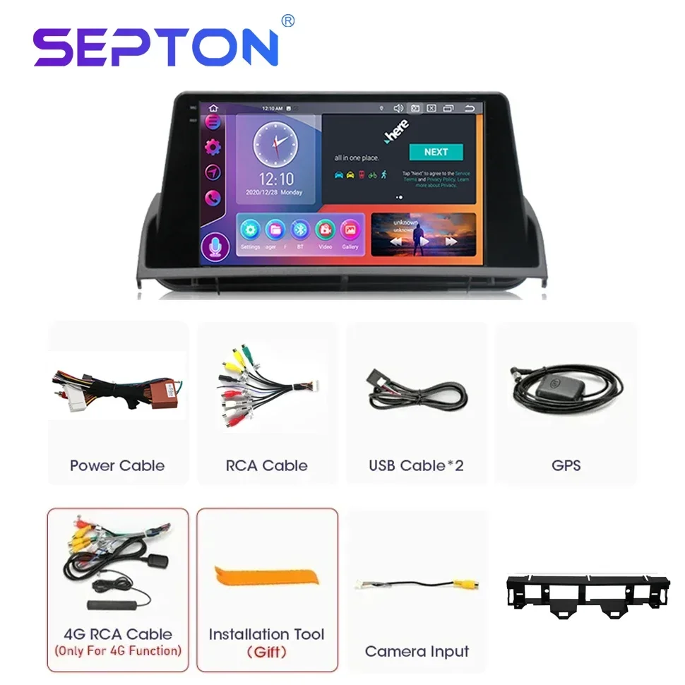 SEPTON Car Radio for Mazda 6 2002 2003 2004 2005 2006 2007 2007 2008 4G CarPlay Navi GPS Multimedia Player 8Core 2Din Head Unit