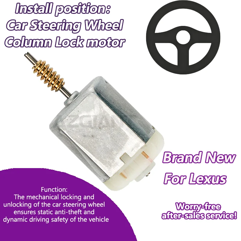 

AZGIANT FC-280SC-18180 Car Steering Column Lock motor For 2007-2017 Lexus LS460 strong power 0.11A carbon brush tool