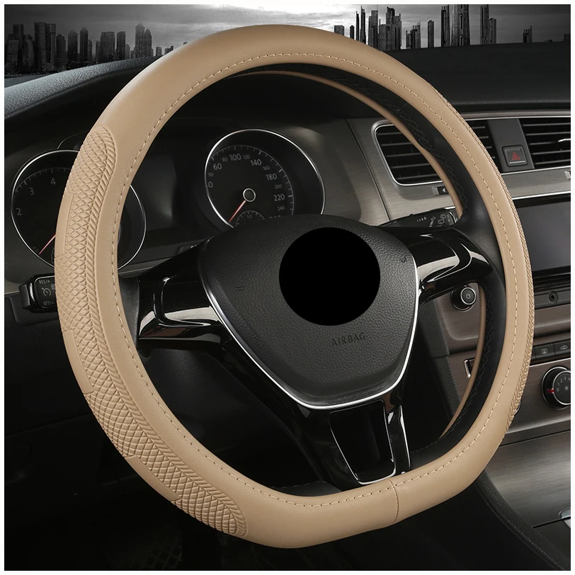 D Type Car Steering Wheel Cover Wrap For Nissan Ariya 2022 2023 Qashqai Rouge X-trail 2016 2017 2018 2019 2020 2021 2022 2023