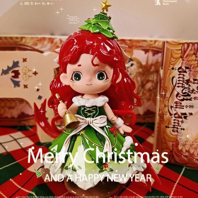 Buckwheat Happy Christmas Secret Dance Blind Box 2024 New Fashion Mystery Box Girl Surprise Toy Christmas Gift