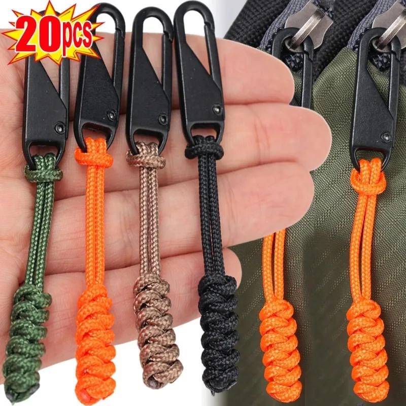 Universal Metal Zipper Pull Outdoor Bag Zipper Pull Head Umbrella Rope Woven Zipper Replaceable DIY Craft Sewing Tool Repair Kit