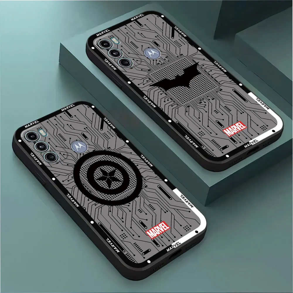 Marvel Spider Man logo Case for Motorola Moto G51 G71 G72 G60 G32 G31 G22 G73 G60s G52 G53 G50 G30 TPU Soft Matte Shell Cover