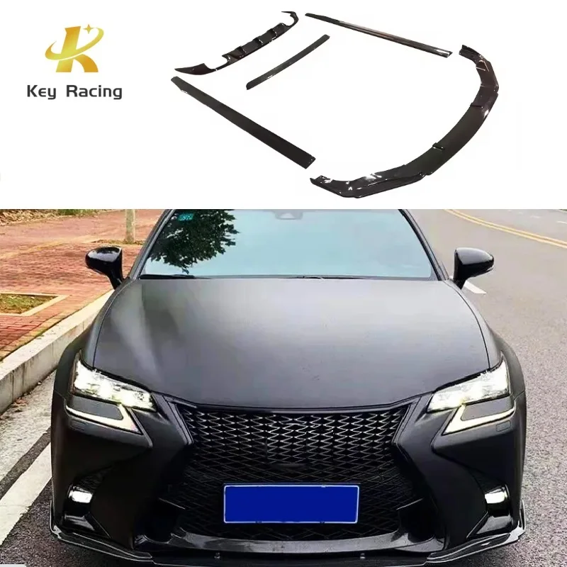 GS Accesorios Para Vehículos Carbon Fiber Front Lip Rear Diffuser Tail throat Side Skirt Rear Top Spoiler For Lexus GS Bodykit