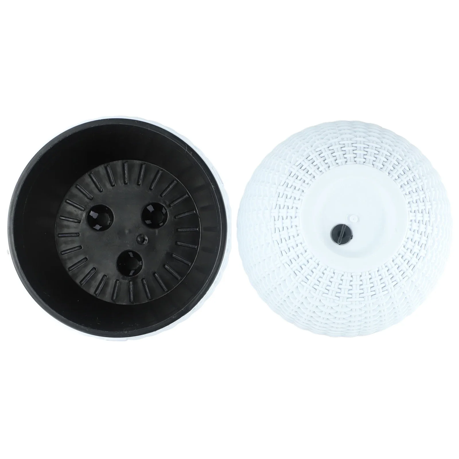 2pcs Hanging Basket With Self Watering System And Hollow Bottom Design For Indoor Plant Hydration And Air Circulation