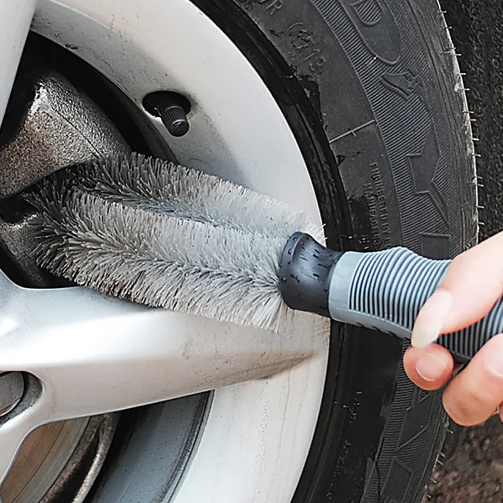 

Car Wash Portable Microfiber Wheel Tire Rim Brush Car Wheel Wash Cleaning for Car with Plastic Handle Auto Washing Cleaner Tools