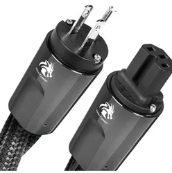Dragon high current with low Z / noise dissipation 3-Pole AC power supply power cord US and EU Schuko plug