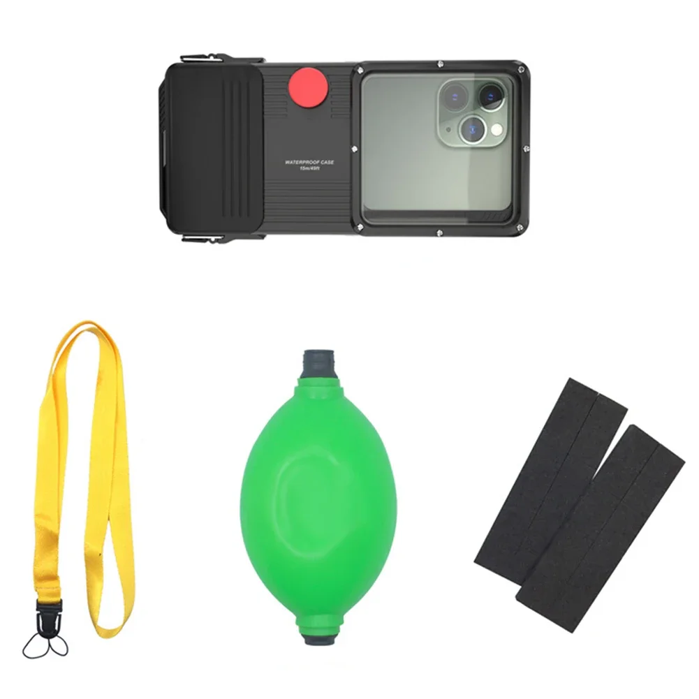 

High Performance Waterproof Phone Case Designed for Underwater Use with Support for Full Screens Up to 6 7 Inches