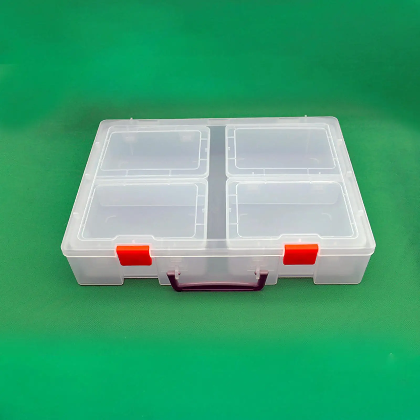 Baseball Card Storage Box Playing Card Case Holder with 4 Small Box Sports Cards Holder for Stickers Paper Cards Collector