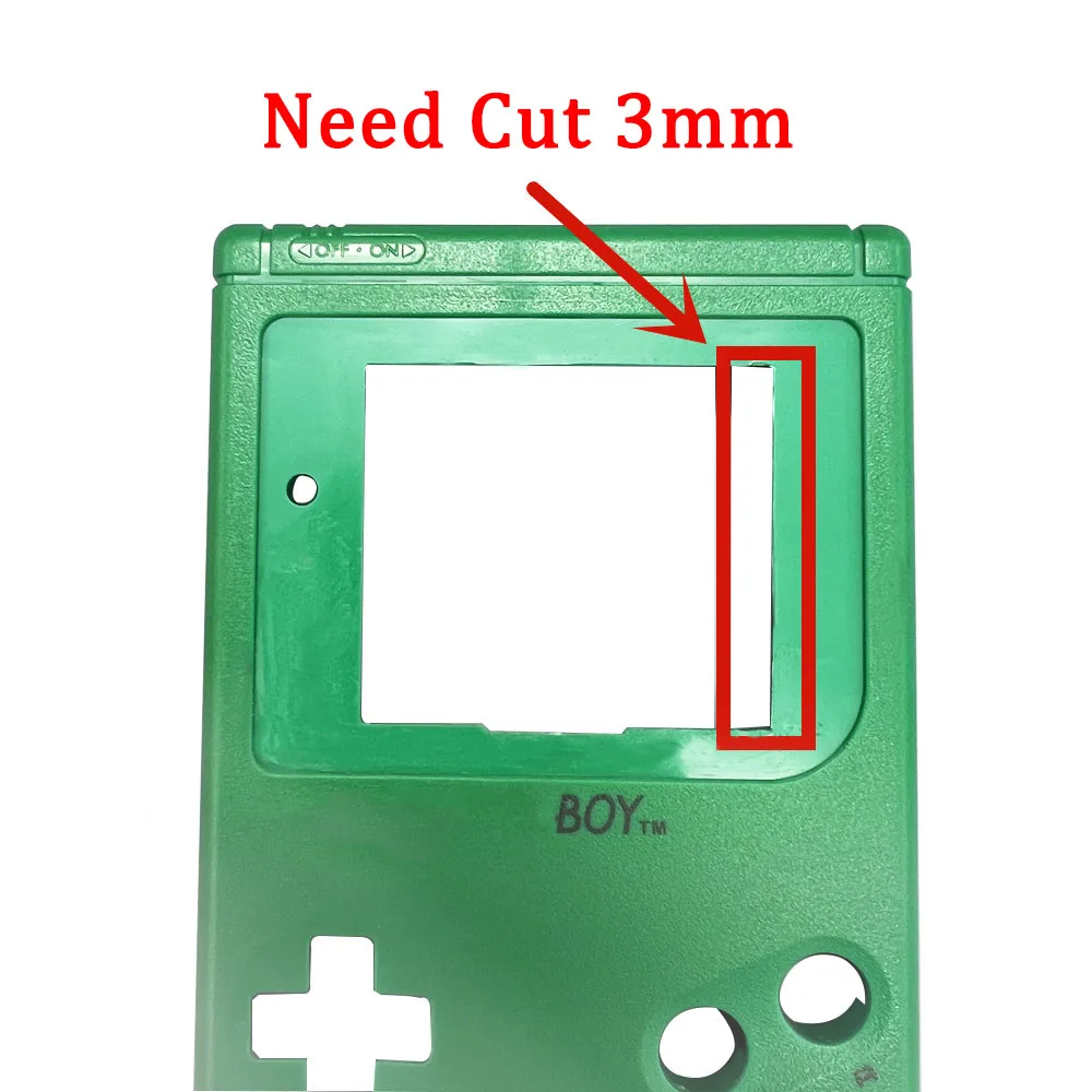 Imagem -04 - Tela Lcd Ips para Gameboy gb Dmg Gbo Pixel Display Luz Alta Tela Lcd com Casco de Habitação 26 Polegadas